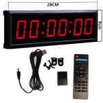 Fitness-taimeri digitaalne kell: Multifunktsionaalne U.S. regulations punane