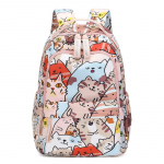 Armsa kassi pildiga koolikott t&uuml;drukutele Veekindel Vastupidav Vabaaja koolikott Raamatukott keskkoolilastele