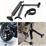 Kaasaskantava mootorratta tagumise aluse t&otilde;ste t&ouml;&ouml;j&otilde;udu s&auml;&auml;stev kokkupandav rattakett puhastamine hooldusaluse tungraua vahetus