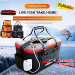 Kokkupandav kulumiskindel veekindel EVA kalat&uuml;nn kalap&uuml;&uuml;gikasti t&ouml;&ouml;riistakast Valikuline laetav hapnikupump 30cm/35cm/40cm/45cm/50cm Suuruse valikud 35cm(without oxygen pump) must