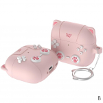 Armas kassi silikoon&uuml;mbris AirPods Pro 4. p&otilde;lvkonna &uuml;mbriskonsoolile Classic 4 pihuarvuti AirPo T1M1 jaoks pink-For AirPods 4