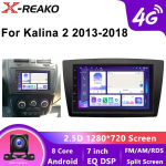 9-tollise Androidi autoraadio Lada Kalina 2 2013-2018 jaoks Multimeedia Video M&auml;ngija GPS 4G 8-tuumaline Navigatsioon MP5 BT DSP EQ Wifi 2DIN Carplay 8 core 4GB+64GB