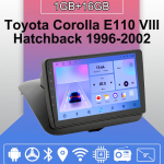Android Carplay Autoraadio Toyota Corolla E110 VIII Luukp&auml;ra 1996-2002 jaoks Multimeediam&auml;ngija Pea&uuml;ksus Stereo GPS-navigatsioon BT WIFI 2+32GB 1+16GB