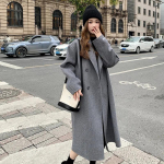 Moedisain Senior Sense of Tweed Jope Naiste s&uuml;gis- ja talvine Tweed-mantel M hall v&auml;rv