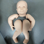 24-tolline Reborn Doll Kit juuni avatud silmad t&uuml;hjad v&auml;rvimata vasts&uuml;ndinud nukukomplektid DIY simulatsiooni nukuvorm nukukollektsion&auml;&auml;rile L&otilde;petamata beebinuku tarvikud doll kits
