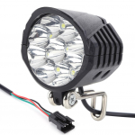 36/48/60 V elektriline jalgrattavalgusti koos helisignaaliga 18 W 9 LED elektriline roller LED esituli veekindel suure v&otilde;imsusega esituli e-jalgratta jaoks