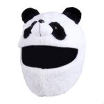 Loomakujuline kiivrikate lisatarvik Atraktiivne universaalne mootorrattakiiver Lihtne paigaldada Panda