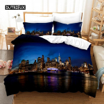 New Yorgi &ouml;&ouml;vaatega voodipesukomplekt Queen-suurusega voodipesukomplekt / tekikott Padjap&uuml;&uuml;ri komplekt Pehme kodutekstiilist voodipesu EU single(135x200cm)