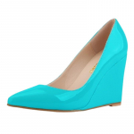 Seksikas terava varbaga lakknahast k&otilde;rged kontsad pumbad naiste punased kontoripulmakingad Suvi s&uuml;gis kiilud naine 42 taevasinine v&auml;rv