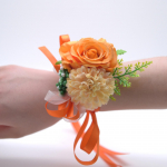 1 tk ilusad kingitused pruutneitsi randmelill korsaaž Rose Boutonniere peigmees siidlill ADM punane
