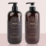 Conditioning effect Shampoo-rinse set with Peach root root bark extract, 1 pc. gray