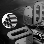 Perforeerimata roostevabast terasest k&ouml;&ouml;giriiul, poti katterest, l&otilde;ikelauariiul hall v&auml;rv