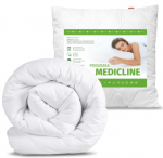 Kołdra Całoroczna Antyalergiczna R&oacute;żne Rozmiary + Poduszka Pikowanana 80x80 Miękka 140x200 valge