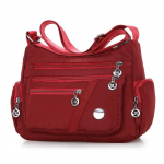 Moodne Crossbody naiste t&uuml;drukutele veekindel kandekott vabaaja nailonist rahakott k&auml;ekott Kerge k&auml;ekott 27x11x20cm must