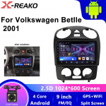 Android 13 Carplay Auto VW Volkswagen Beetle 2000 2001 - 2012 jaoks Autoraadio WIFI M&auml;ngija Multimeedia stereo Navigatsioon Video BT 4 core 1GB+32GB carplay