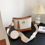 Suure mahutavusega &otilde;lakott naistele Retroprinteriga Messenger Bucket Bag Juhuslik naiste kott Mitmek&uuml;lgsed kandekotid