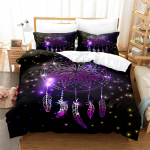 Unen&auml;op&uuml;&uuml;dja Digitaaltr&uuml;kk Magamistoa Voodipesu 3-osaline Komplekt Pehme Tekikott Moodne Mugav Tepikott Padjap&uuml;&uuml;r 135x200cm 2pcs&Duvet Cover