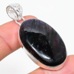 Labradorite Handmade 925 Sterling Silver Jewelry Pendant 1.85 j2w93
