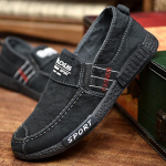 Trend Meeste hingavad vabaajajalatsid Zapatillas Hombre Teksad L&otilde;uendjalatsid Mood Flats Loafer Espadrilles Meeste pehme tallaga tossud 39 tumehall v&auml;rv