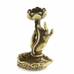 1 tk puhtast vasest tagasivoolu viiruk Bergamot Lotus messingist viirukialus Viiruk Zen kuld