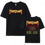 Manowari hiphopib&auml;ndi tr&uuml;kis&auml;rgid The Blood Our Enemies Tour 2025 Tees L&uuml;hikeste varrukatega puuvillane T-s&auml;rk Graafiline s&auml;rk L