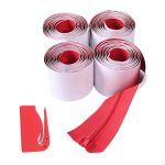 4 Pieces Dust Barrier Zipper Wall Heavy Duty 7ft x 3in Red Door Zip Accessories