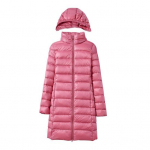 Naiste talve sulemantel kapuutsiga polsterdatud &uuml;hev&auml;rviline keskmise pikkusega &otilde;huke sobivus XXXL roosa