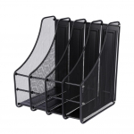 4 Slots Metal Magazine Book File Stand Organizer Sorter Vertikaalne hoidik Office Home School