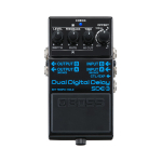 BOSS Kahepoolne Digitaalne Viivituspedaal Legendaarse Roland Compact pedaali autentne heli Mitmek&uuml;lgsed kaasaegsed funktsioonid Pikk viivitus kuni 1600 ms black