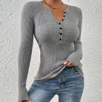 &Uuml;hev&auml;rviline V-kaelusega &uuml;he n&ouml;&ouml;biga kootud kampsun naistele Seksikas pikkade varrukatega pulloverid kevad s&uuml;gis mitmek&uuml;lgne slim fit topid S burgundiapunane