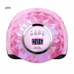 V&otilde;imas 60 LED-iga LED-k&uuml;&uuml;nelamp geelk&uuml;&uuml;nelaki kuivatamiseks Madala kuumuse režiim Nutikas sensor Professionaalne k&uuml;&uuml;nekunsti salong Manik&uuml;&uuml;ri masin EU Plug roosa