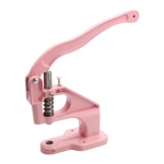 Tugeva kasutusega l&auml;biviigupressiga k&auml;sipressimismasin alumiiniumsulamist k&auml;sitsi l&auml;biviigu aasa mulgustaja kangakatte jaoks, nahk l&otilde;uend roosa