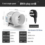 Ringikujulise diagonaalse vooluga v&auml;ljat&otilde;mbeventilaator &ndash; vaikne aksiaalne ventilatsioon vannitoa ja k&ouml;&ouml;gi jaoks 5 inches 125MM