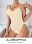 Superm&uuml;&uuml;k V kaelusega spagetirihmaga Bodysuit Compression Bodysuits Open Crotch Shapewear Salendav Body Shaper Smooth Out L