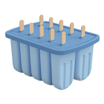 Leeseph Popsiclesi vorm, korduvkasutatav, kergesti vabastatav silikoonist omatehtud j&auml;&auml;masin, 50 paprikapulgaga vormialused, suvekingid