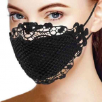 Mood naiste korduvkasutatav n&auml;omask suumask v&otilde;luv stiilne l&uuml;hike soliidne pitsiline suumask kodutarbed One Size must