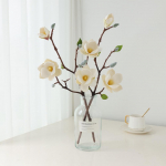 4 tk. Pruudi pulmakimp Kunstlik magnoolia lill v&otilde;ltspulma lillekimp pulma-aastap&auml;eva peoks Kodukontor Aia pruudikimp valge