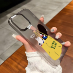 Mobiiltelefoni&uuml;mbrised iPhone 11 13 15 Pro Max 12 14 Pro Max &uuml;mbrisele iPhone 16 15 Plus 13 Pro 12 j&auml;&auml;tunud tekstuuriga maalitud koomiksililled iPhone 11 valge