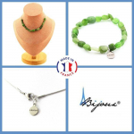 Pierres et Min&eacute;raux. Parure bijoux Bracelet Collier 15 perles Jade Nephrite de Sib&eacute;rie Taille personnalisable.