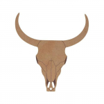 Silhouette en bois mdf - Buffle - 15 x 14,2 x 0,5 cm