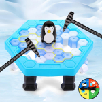 1 tk Save Penguin Break Ice, Pingviinide l&otilde;ks j&auml;&auml;l&otilde;hkuja m&auml;nguasi, Salvesta pingviin j&auml;&auml;l, Penguin Break Ice Kids puslelauam&auml;ngud j&auml;&auml;kuubikutega Large Size