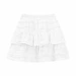 Valge pitsiga miniseelik naistele kevads&uuml;gis k&otilde;rge v&ouml;&ouml;kohaga magus stiil armas kookseelik Y2k riietus Korea mood S valge