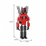 Moc Skibidi WC Action Figuurid ehitusklotsid, Camerman Titan Speakerman Valvemees TVMan poisid klotsid M&auml;nguasjad Lastele Kingitus