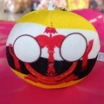 10 cm Polandball mini pl&uuml;&uuml;sis m&auml;nguasi Kasahstan Iisrael Palestiina Iraak Egiptus Countryball Anime V&auml;lisseadmed kingitused Brunei