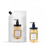 Kimirica vahutav kimp k&auml;tepesupumba dosaator + t&auml;itekombinatsioon 100% vegan pakend 2 rikkalikku vahtu | Pehme k&auml;tele(Frangipanis & Rose, 1L + 500ml)