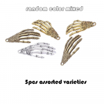 5/15 tk juhuslikult segatud v&auml;rvi rockstiilis skeletik&auml;e kujuga loominguline moekas gooti DIY k&auml;ev&otilde;ru kaelakee k&otilde;rvar&otilde;ngad v&otilde;tmehoidja pahkluu ehted Assorted varieties 5pcs