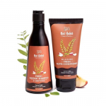 Nat Habit Curry Cider &scaron;ampoon ja palsam naistele ja meestele, pehmed ja l&auml;ikivad juuksed, sulfaadivaba niisutuskomplekt