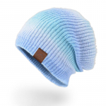 Naiste silmkoeline gradientlipsuga v&auml;rvitud soe m&uuml;ts Rainbow villane m&uuml;ts One Size hall v&auml;rv