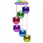 &Ouml;&ouml;kull P&auml;ikese Tuulekell Valgus Veekindel V&auml;rvi Muutev V&auml;lis P&auml;ikese Aia Dekoratiivvalgustid jaoks Owl