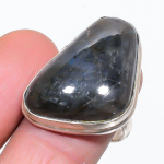 Natural Labradorite Gemstone 925 Sterling Silver Jewelry Ring Size 9 s1y11